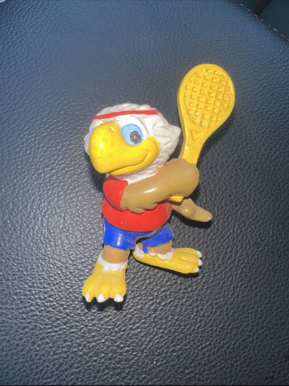 Vintage 1984 LA Olympics Sam the Eagle Tennis PVC Figurine Collector Piece 🔴⚪️🔵